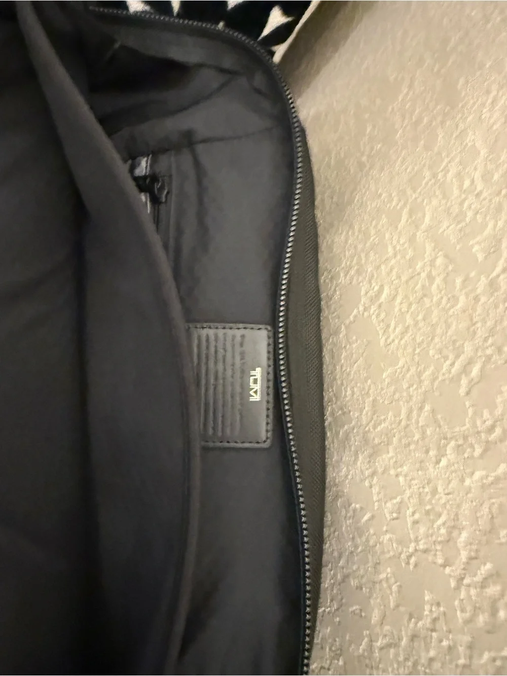 Tumi Black Men's Laptop Briefcase with Front Zip Pocket